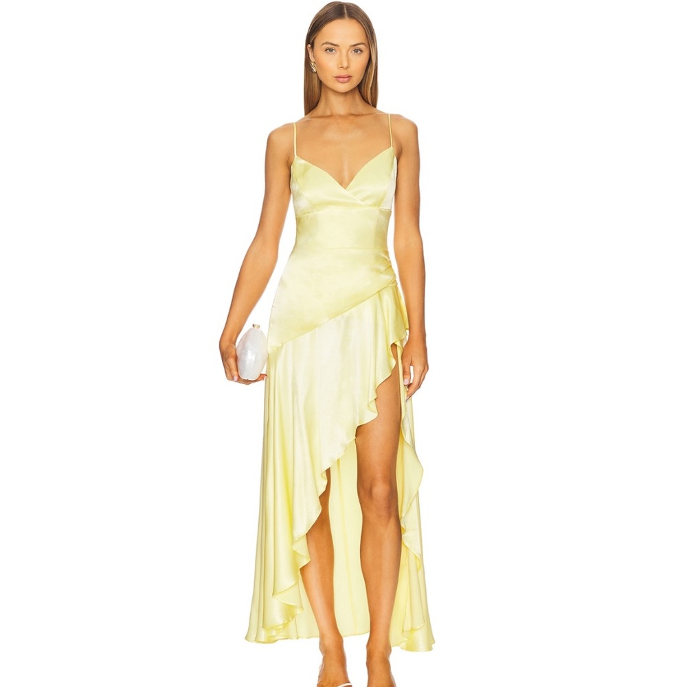NWT Bardot Sorella Canary Yellow Midi Dress
